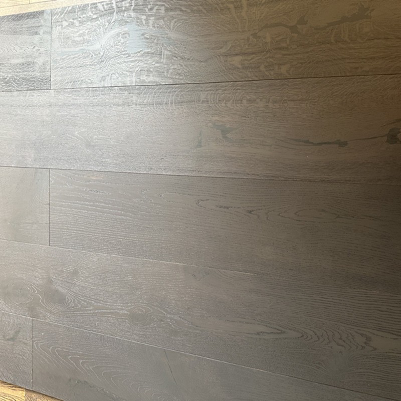 Oak Black Color Engineered Wood Flooring factory